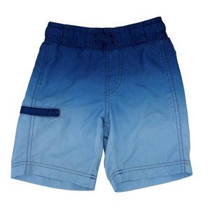 Boys Swimsuit Swim Trunks Size XS 5 Mesh Lined Swim Shorts Blue Ombre Wave Zone